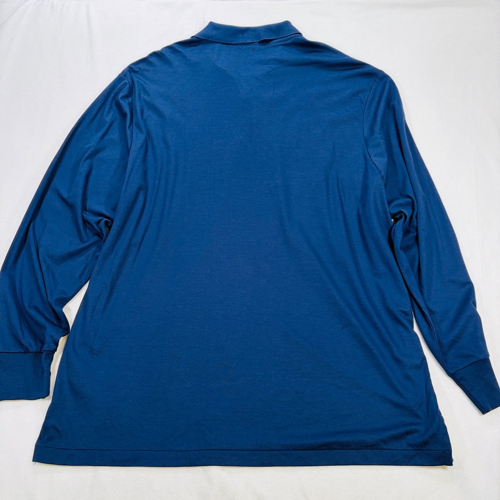 NEW Polo Ralph Lauren Mens XXL French Navy Long Sleeve Classic Pony LS Stretch - Picture 5 of 6